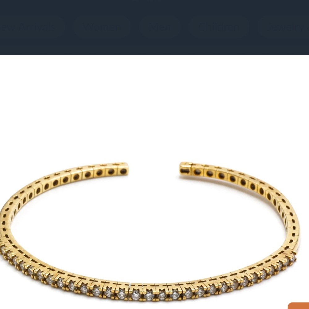Flex Cuff Diamond Bracelet
